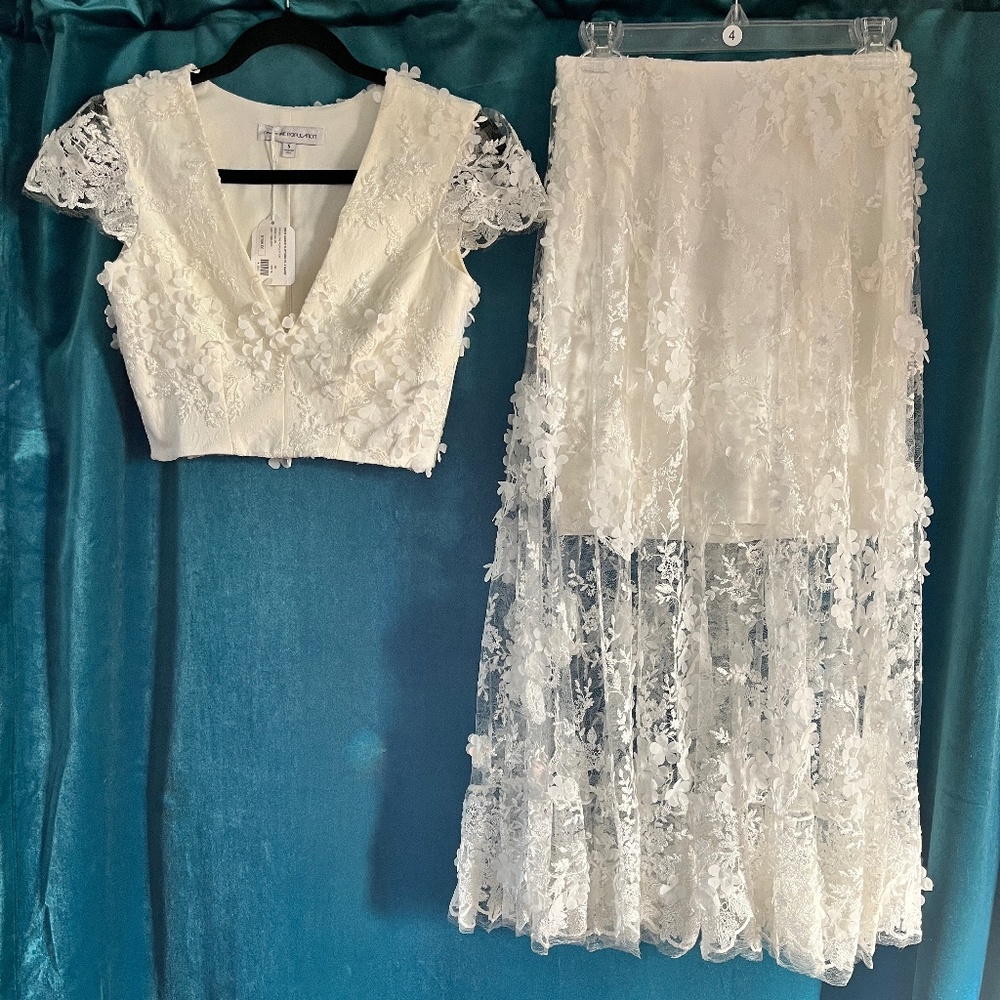 Lace Two-Piece Dress The Population Dress